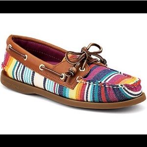 GUC Sperry striped boat shoes